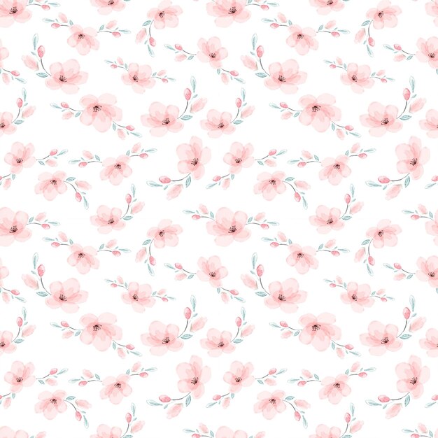 Foto padrão sem costura de flor de cereja