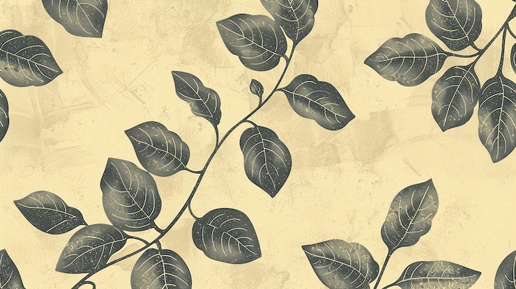 Foto padrão sem costura de folha fundo vintage