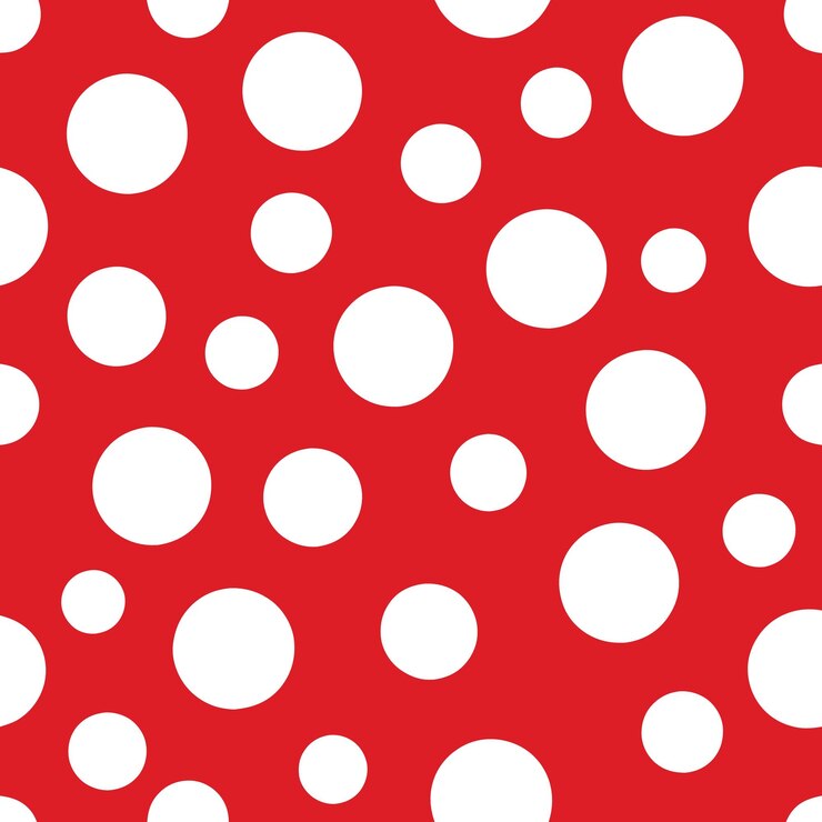 Foto padrão sem costura de polka dot pop art fundo em negrito pontos de grandes dimensões textura vetorial