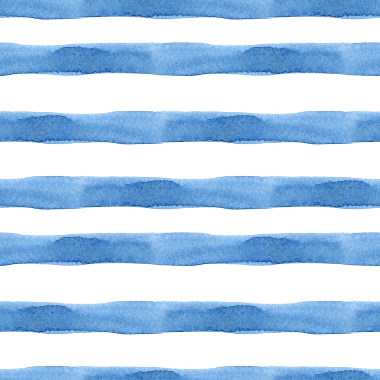 padrão sem emenda aquarela modelo listras de fundo azul