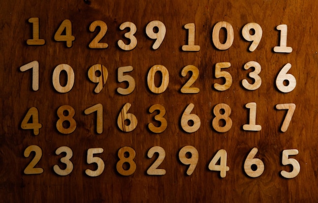 Foto padrão sem emenda com números.