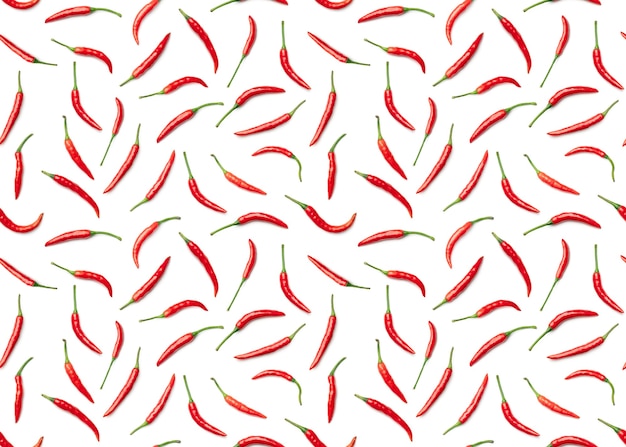 Foto padrão sem emenda com pimenta malagueta. fundo abstrato