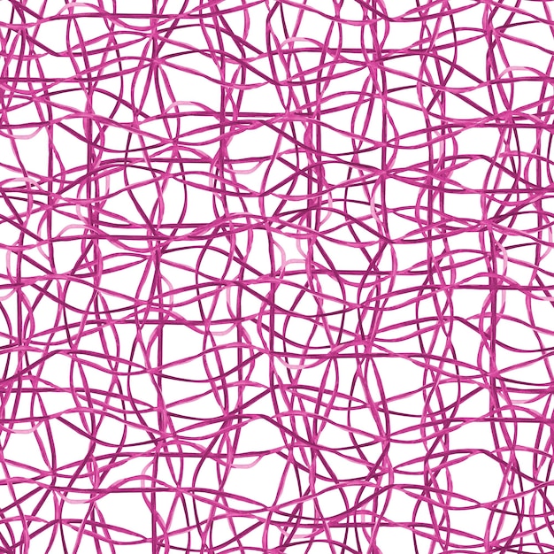 Foto padrão sem emenda de aquarela de linhas intrincadas abstratas rosa