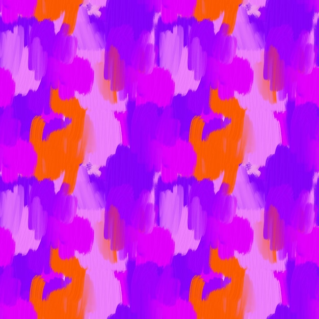 Foto padrão sem emenda do bloco de cor violeta, rosa e laranja. manchas texturizadas abstratas repetir a impressão. design de moda colorido brilhante.