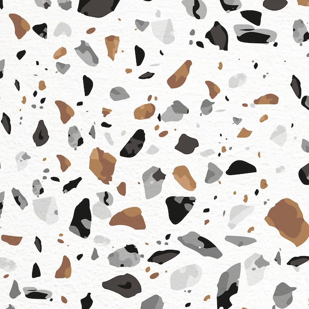 Padrão terrazzo png estético fundo transparente design de tom de terra abstrato