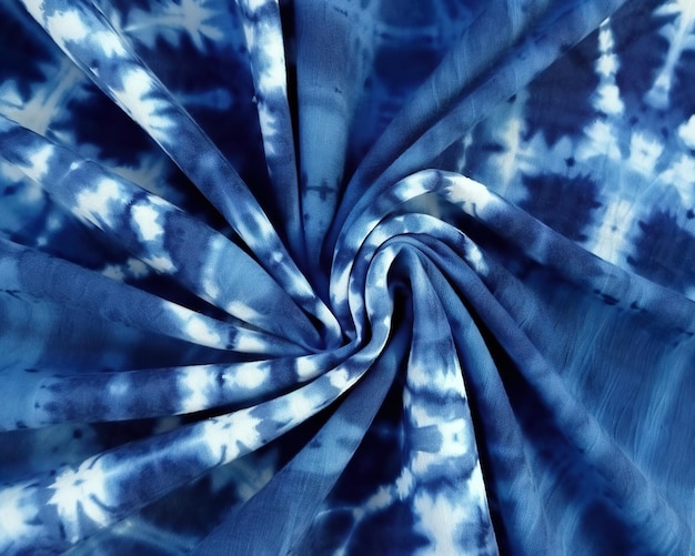 Padrão tie dye em tecido de algodão Generative Ai