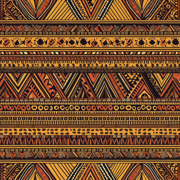 Padrão tribal africano Ilustração AI GenerativexA