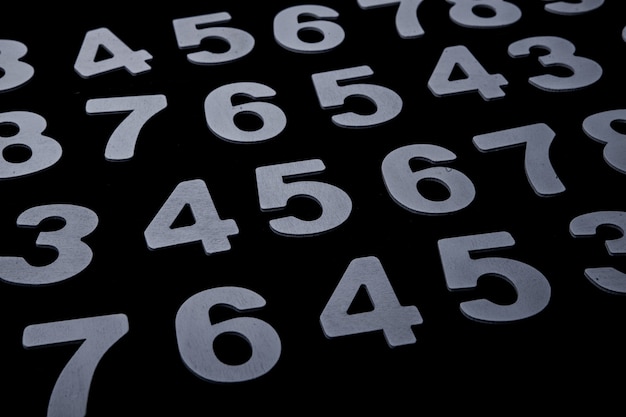 Foto padrão uniforme com números