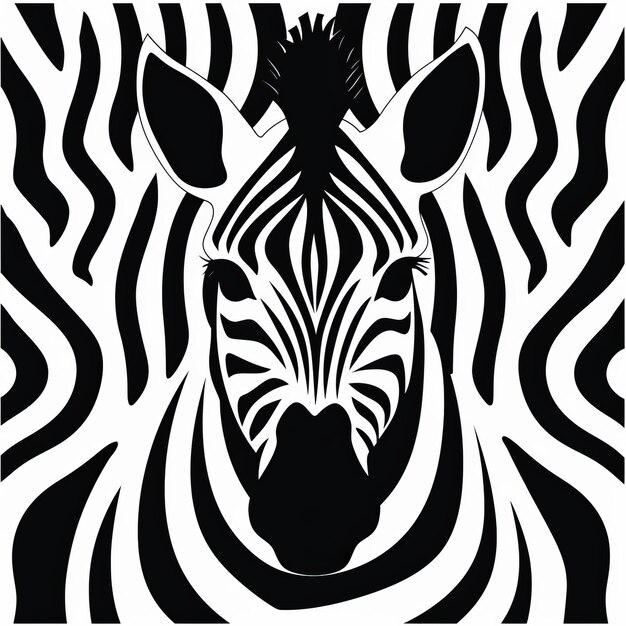 padrão zebra minimalista