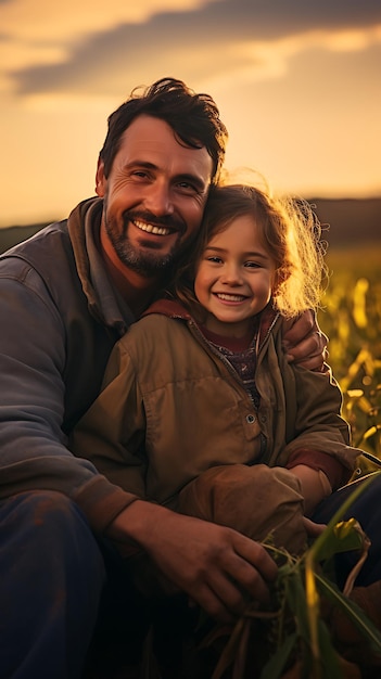 Un padre está jugando con su hijo.