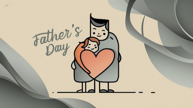 un padre y su hijo sosteniendo un corazón que dice padre lo