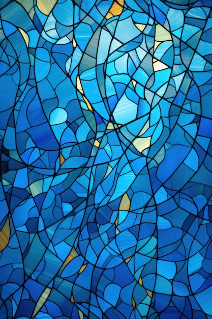 Foto padrões caprichosos que se assemelham a um fundo de vidro colorido azul ar 23 v 52 job id e2b5b8becfec405a99d54afcb94506e4