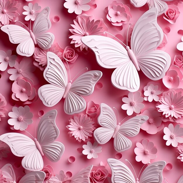 Foto padrões de cor rosa borboleta desenho borboleta fotos de estoque arte gerada por ia