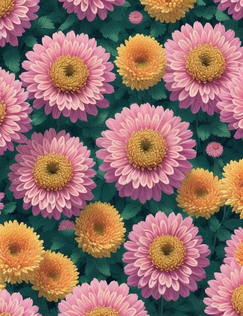 Foto padrões de desenho de tecido flores de arte