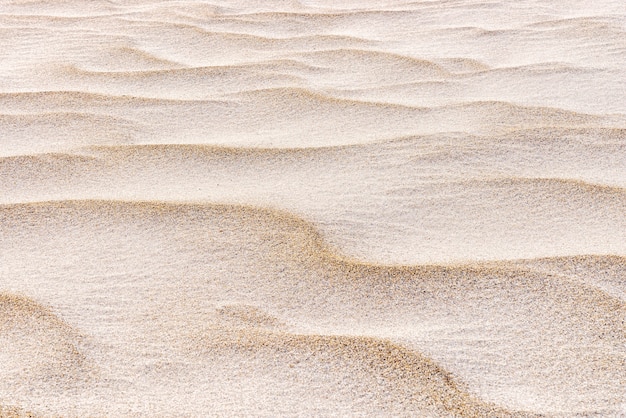 Padrões de onda de dunas de areia