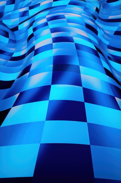 Foto padrões de xadrez distorcidos em diferentes fundos azuis ar 23 v 52 job id 2e4c3185c68242778760b8adb9ced5d9