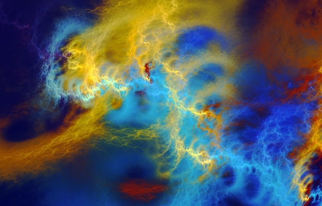 Padrões e formas de fractais abstratos Universo infinito