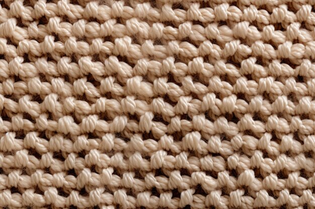 Padrões e texturas intrincadas revelaram uma macrofoto cativante do tecido de tricô Raschel