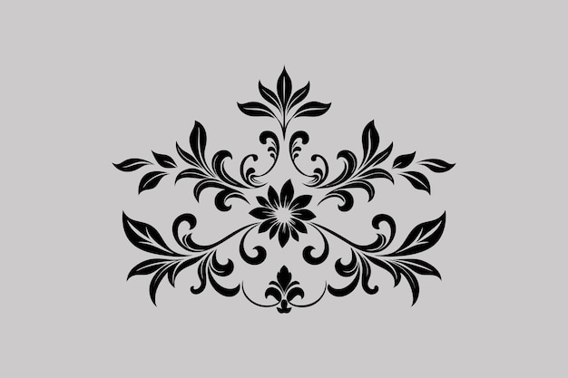 Padrões florais vintage em desenhos vetoriais detalhados e ornamentais