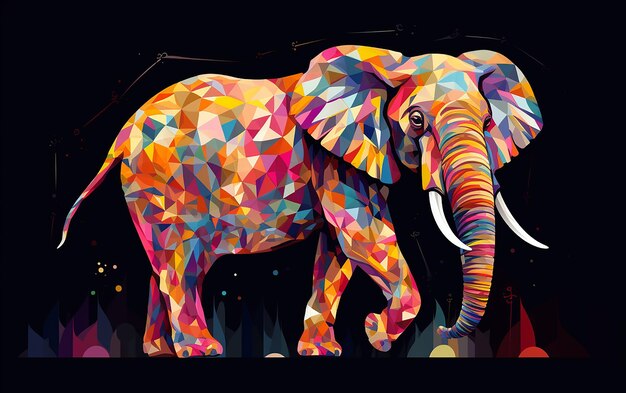 Foto padrões naturais do elefante de majestade selvagem
