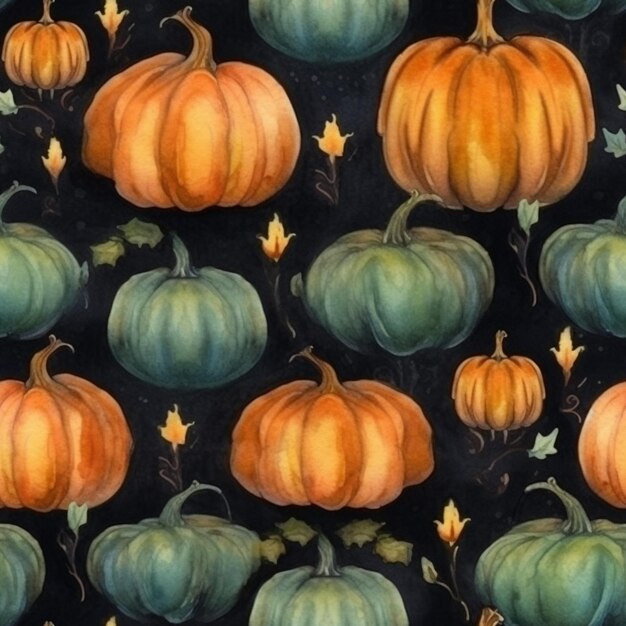 Padrões temáticos de abóboras festivos para desenhos assustadores da temporada de Halloween