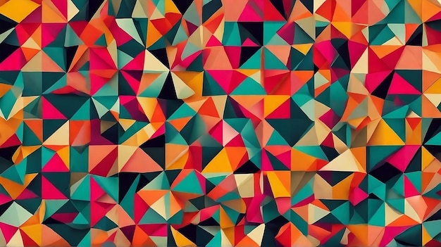 Padrões Triangulares Vibrantes Fundo Geométrico Abstrato
