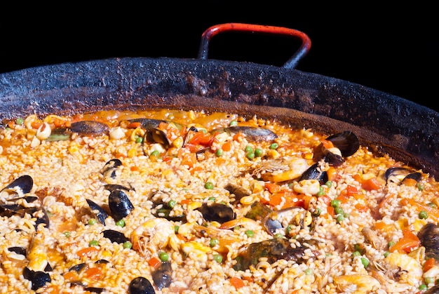 Paella de frutos do mar