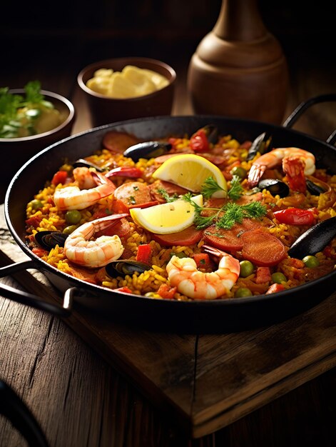 Paella Um prato de sabor espanhol