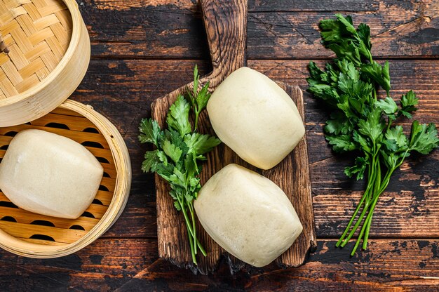 Pãezinhos a vapor chineses Bao.