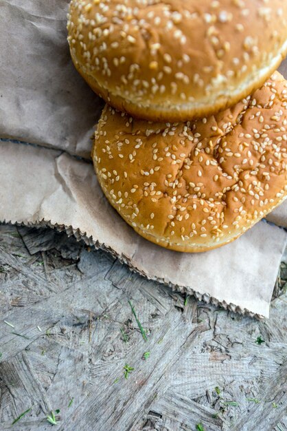 Pãezinhos com sementes de gergelim