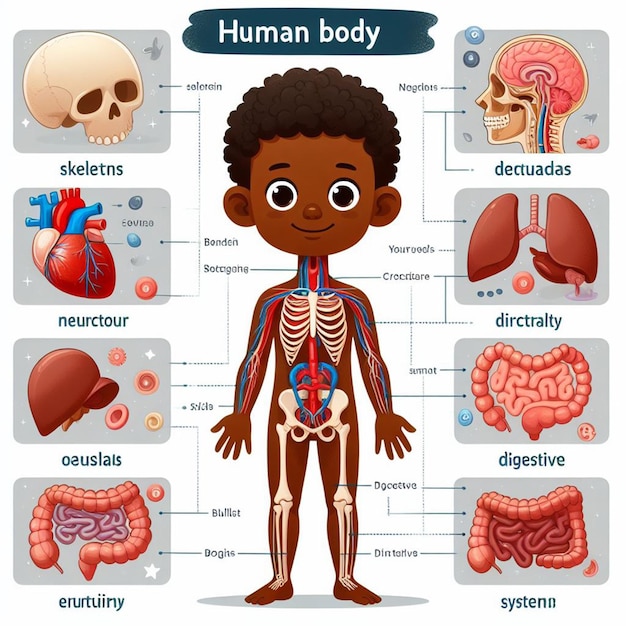 página de anatomía infantil