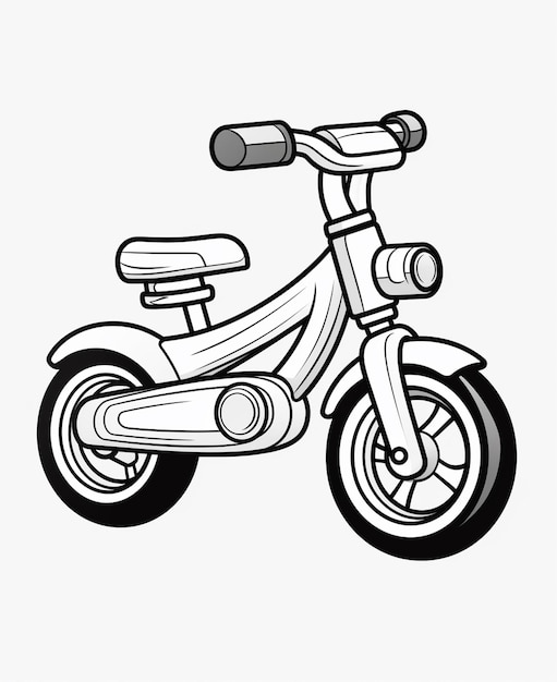 Página para colorear bicicletas para niños Páginas para colorear transportes para imprimir bicicletas