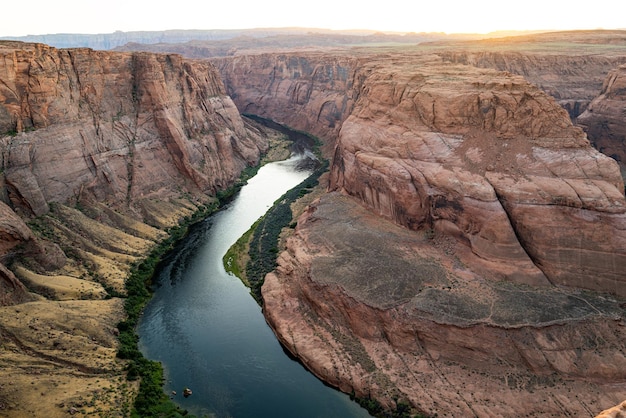 Página de curva de herradura arizona horse shoe bend en el gran cañón del río colorado