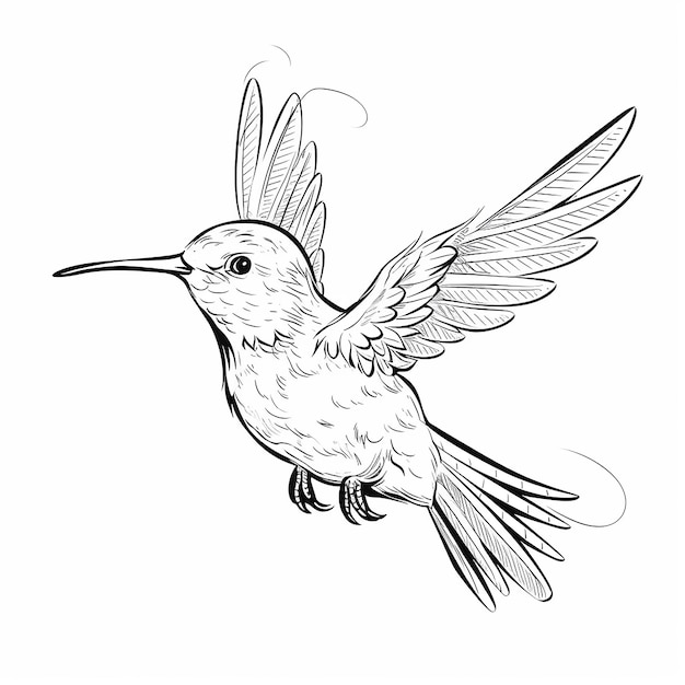 página de coloração de arte de pássaros