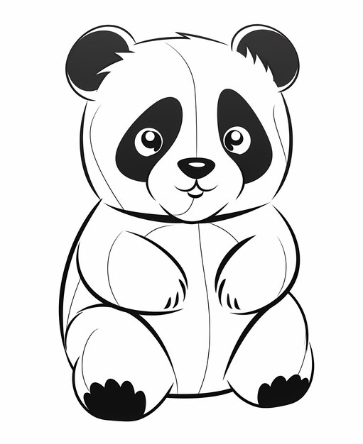 Panda unicórnio para colorir - Imprimir Desenhos