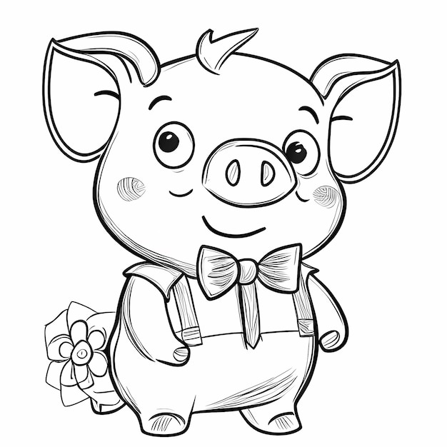 Piglet para coloriar