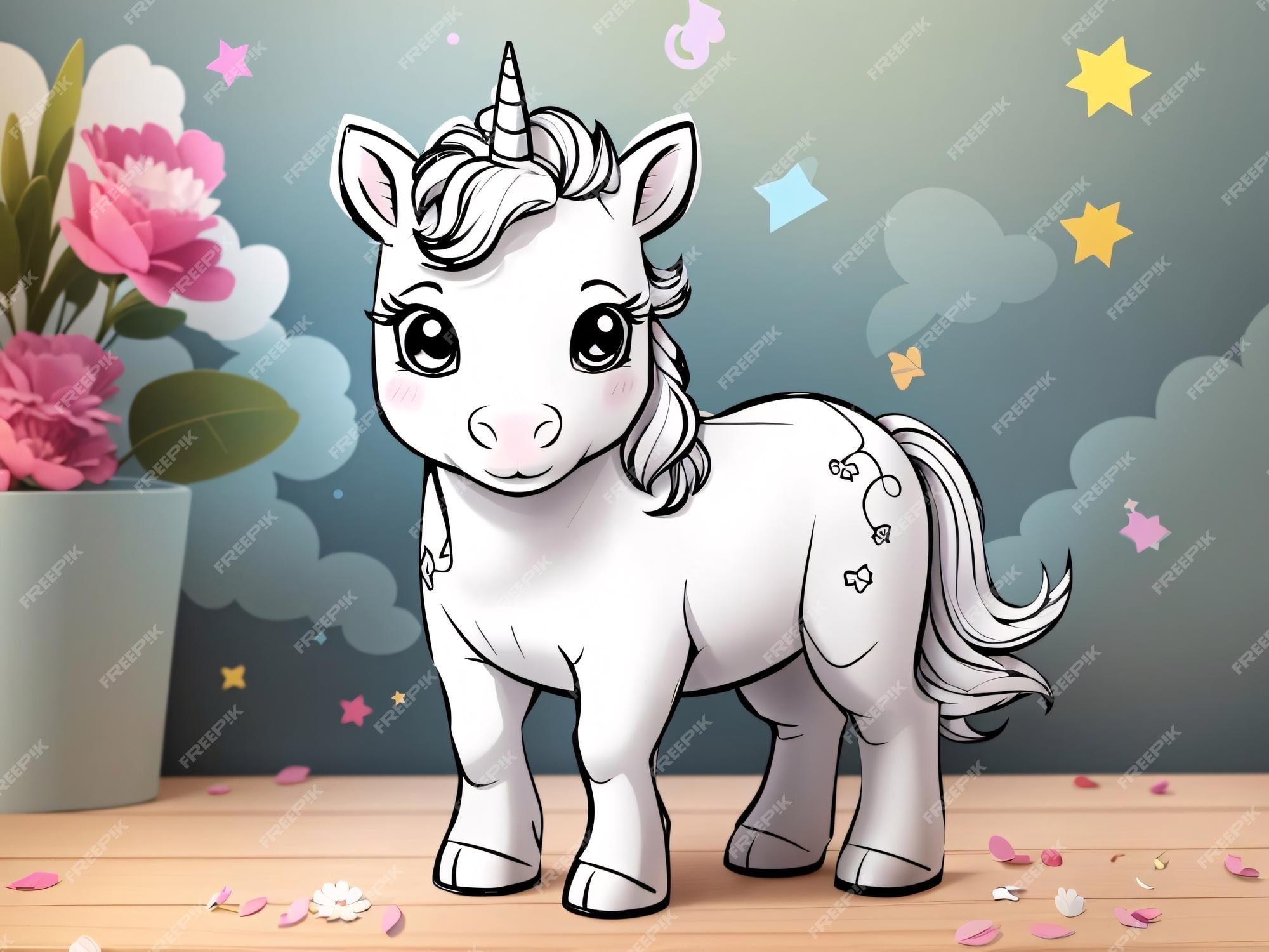 Pintar Unicornio Colorir Desenhos animados Jogos de Meninas Video Infantil  Cor Brinquedos criança 