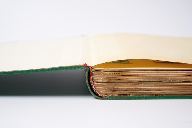 Página em branco de um livro antigo Textura de papel antigo