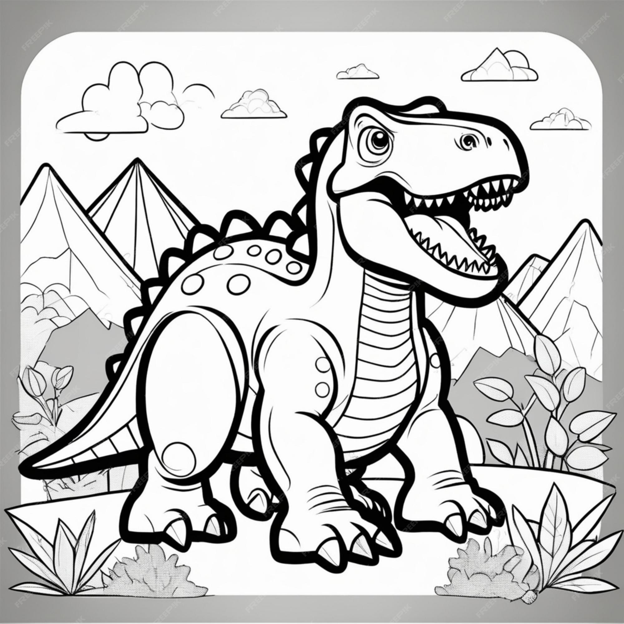 Desenhando Dinossauro Facil Imagens – Download Grátis no Freepik