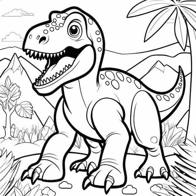 Papel de Parede Infantil Para Colorir Dino Promoção Oferta