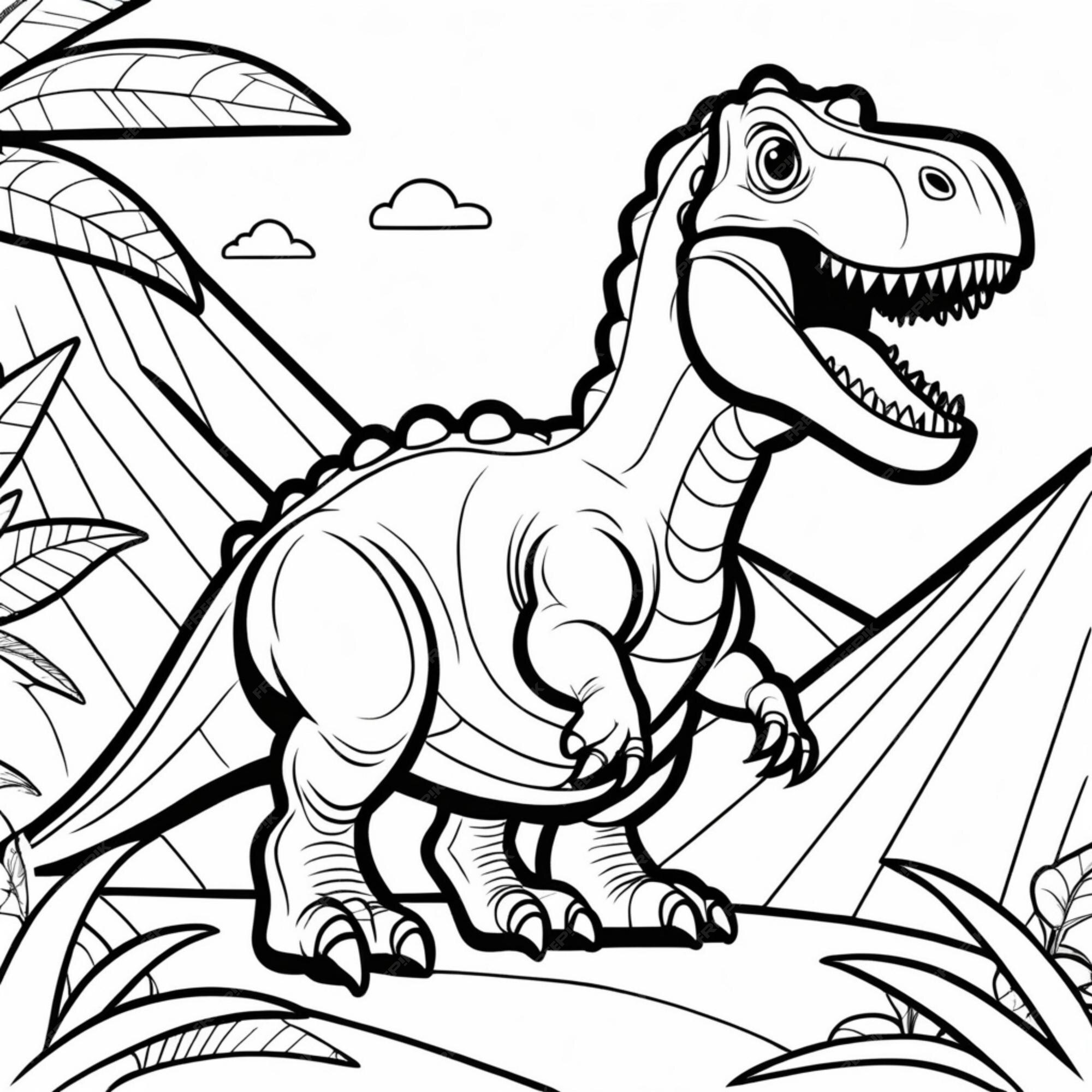 Tiranossauro Rex Desenho Para Colorir - Ultra Coloring Pages