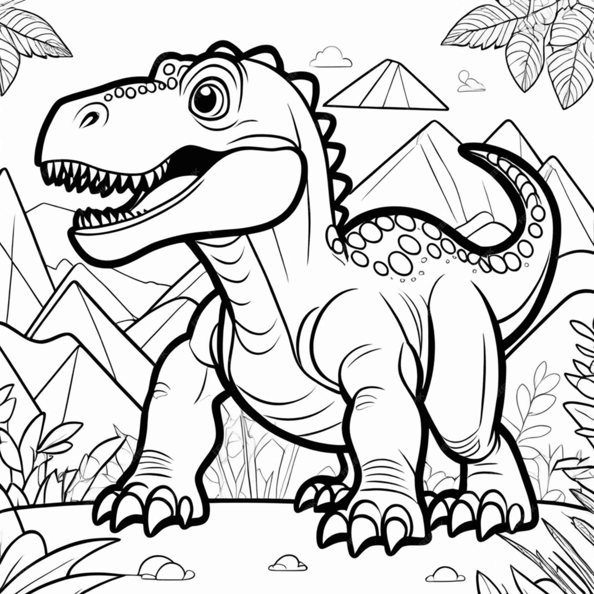 Tiranossauro Rex Desenho Para Colorir - Ultra Coloring Pages