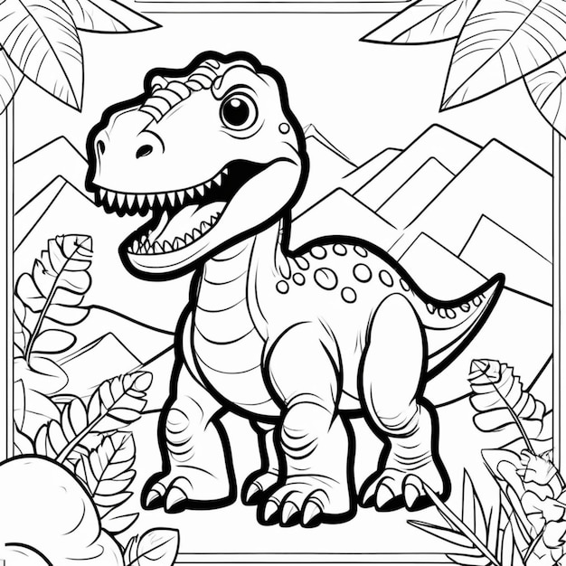 Desenho para Colorir Dinossauro Jurassic World 