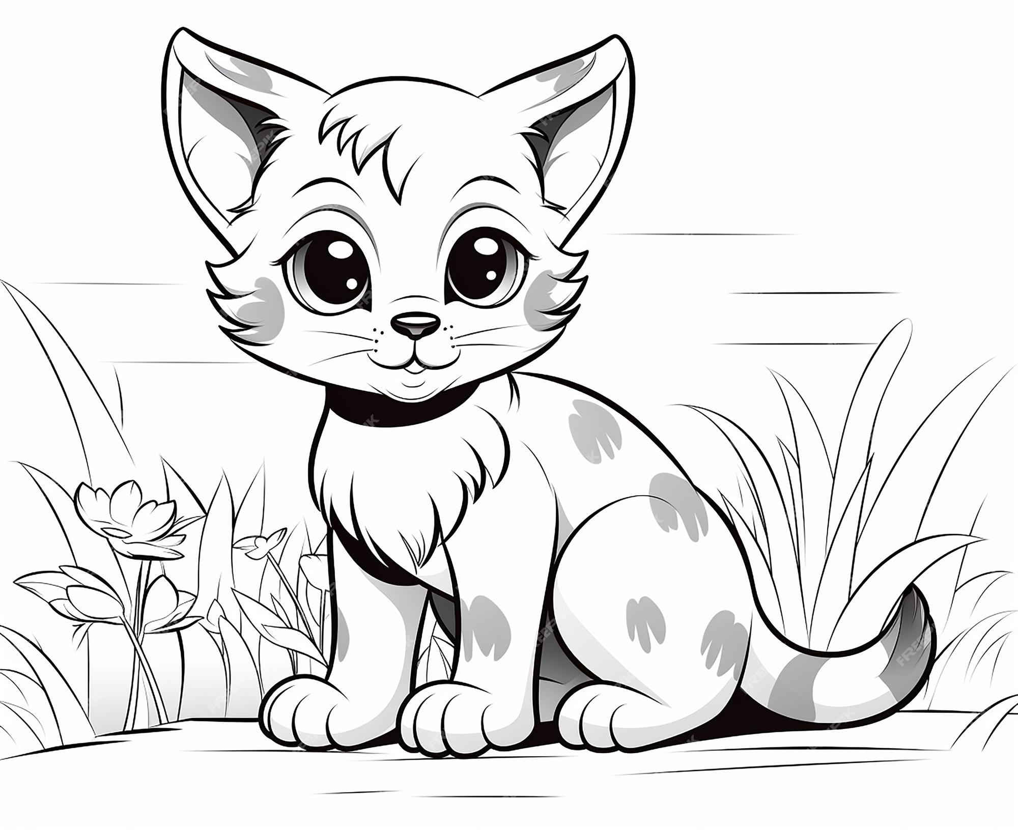 de 100] Gatos para colorir - Imprimir Desenhos Grátis