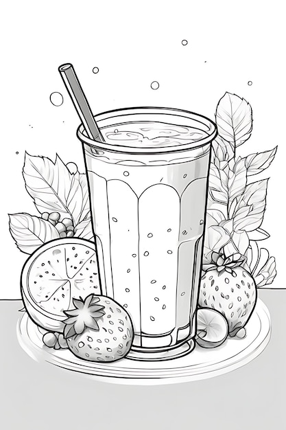 Milkshake Desenho Para Colorir - Ultra Coloring Pages