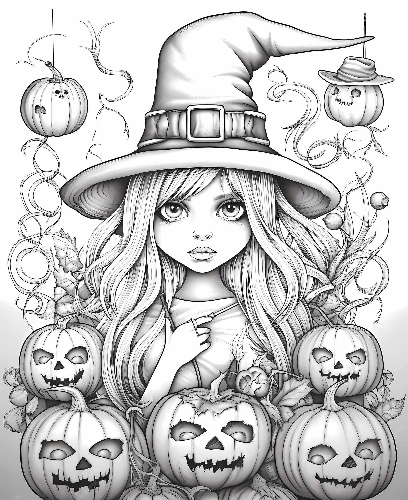 Várias personagens do d'dia das Bruxas para colorir - Halloween - Just  Color Crianças : Páginas para colorir para crianças