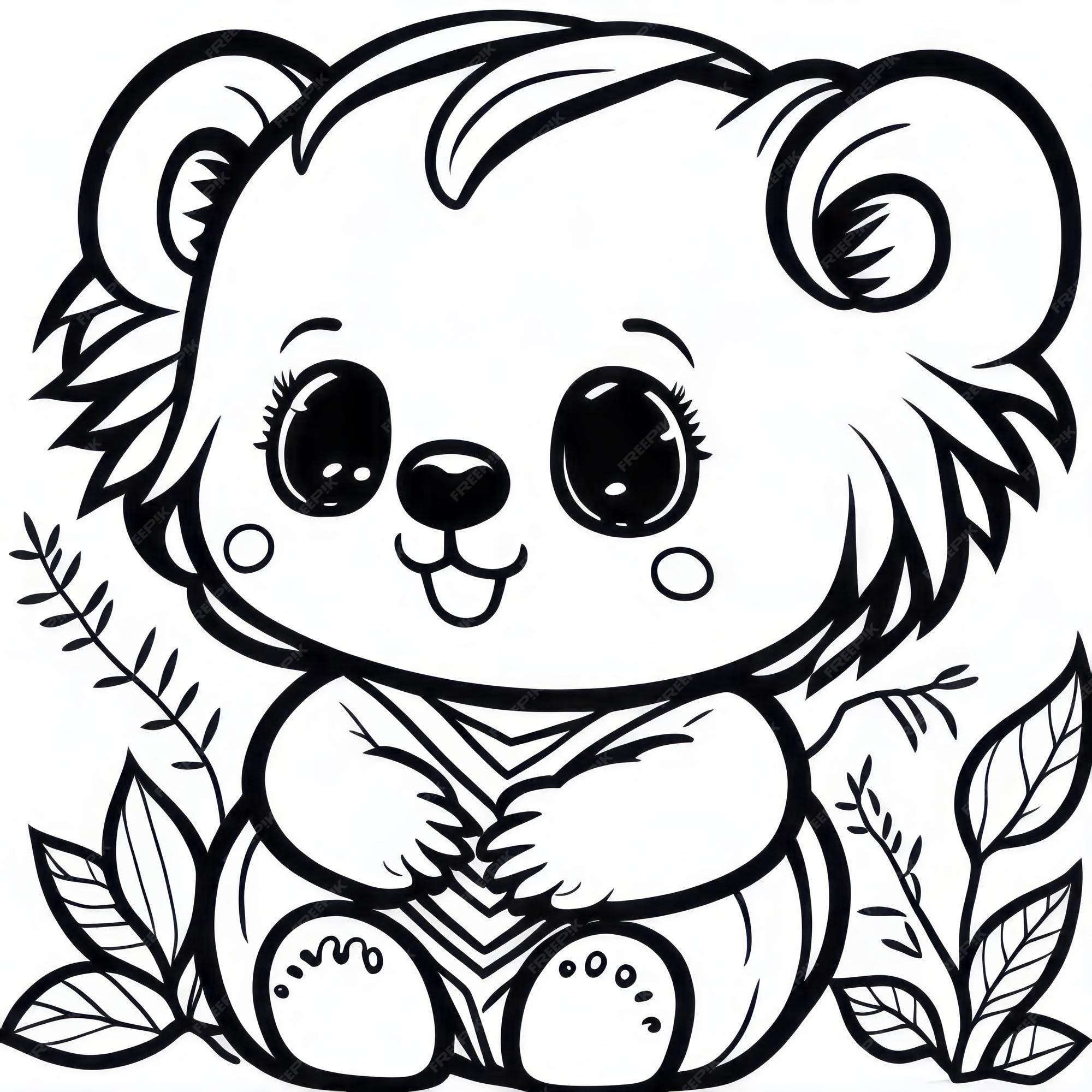 Panda Coloring Pages - Imprimível - Gratuito - Centro de Desenho Infantil