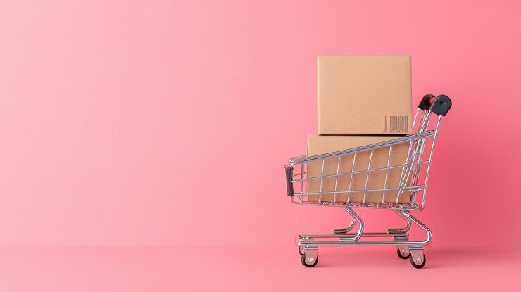 Página principal de comercio electrónico futurista con descuentos electrónicos del Viernes Negro y aspectos destacados del marketing con un amplio espacio de copia