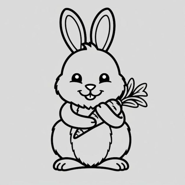 Páginas para colorear conejos