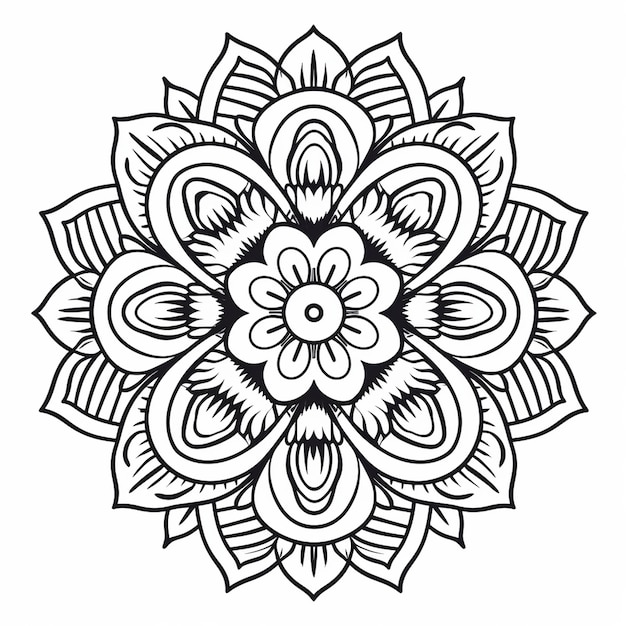 Páginas para colorear gratis de Mandala